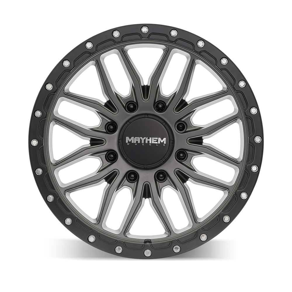 Mayhem Wheels VECTOR – 20x9, 8x170, +18 – Matte Gunmetal Black Lip