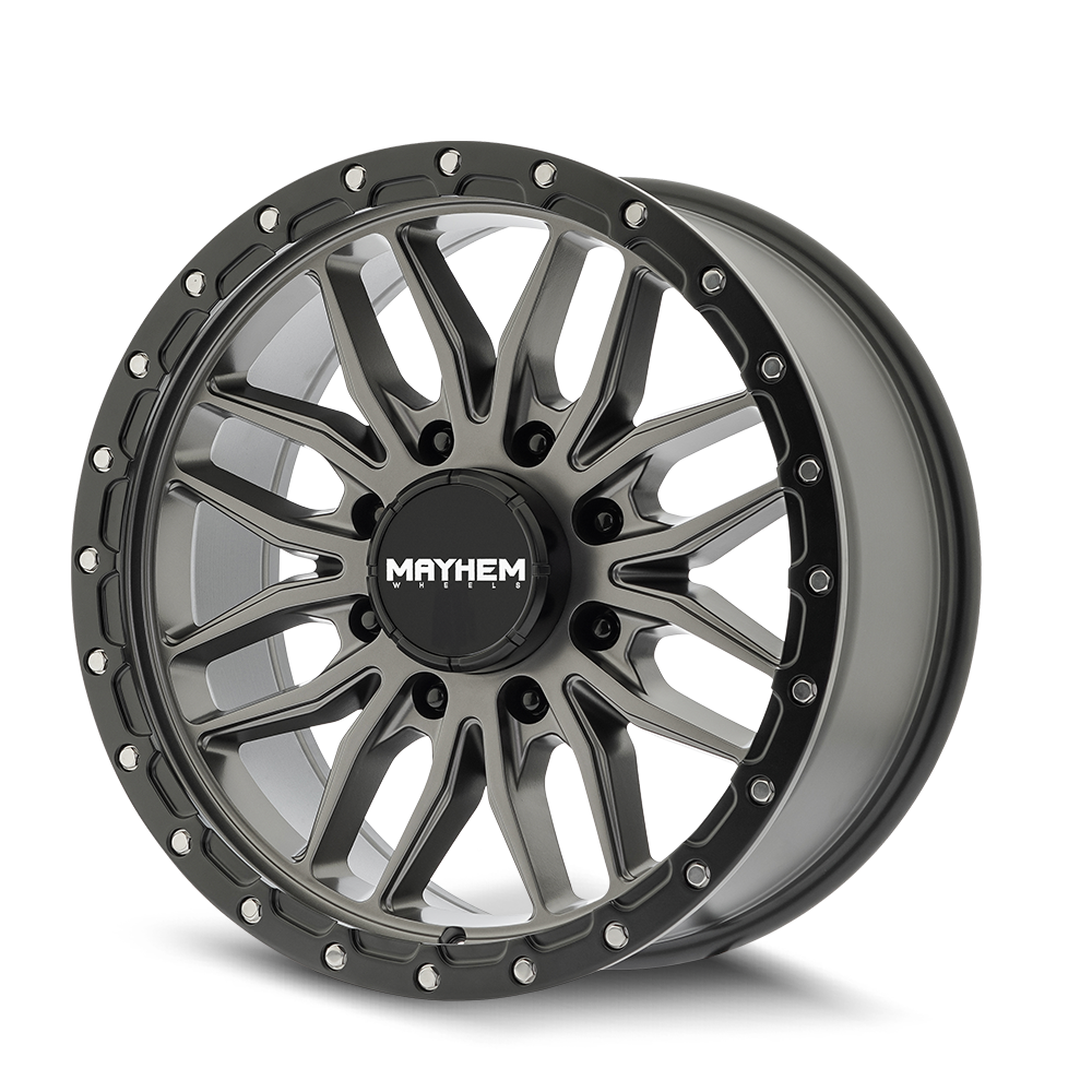 Mayhem Wheels VECTOR – 20x9, 8x180, +18 – Matte Gunmetal Black Lip