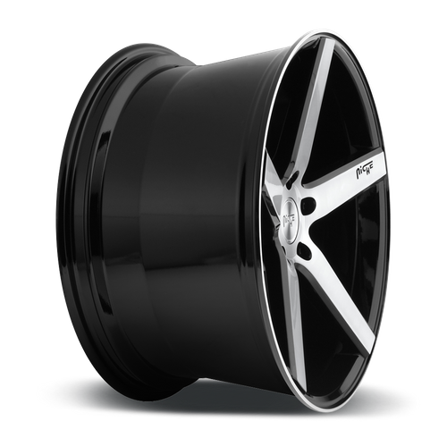 Niche 1PC M124 MILAN – 18X8 – 5X114.3 – 40 mm – GLOSS BLACK BRUSHED