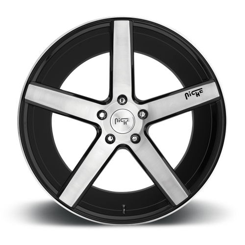 Niche 1PC M124 MILAN – 18X8 – 5X114.3 – 40 mm – GLOSS BLACK BRUSHED