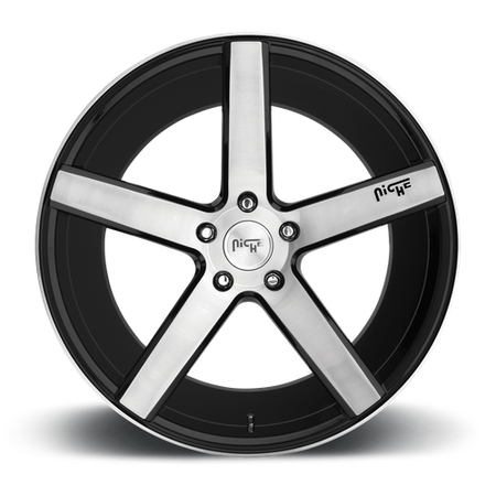 Niche 1PC M124 MILAN – 18X8 – 5X114.3 – 40 mm – GLOSS BLACK BRUSHED