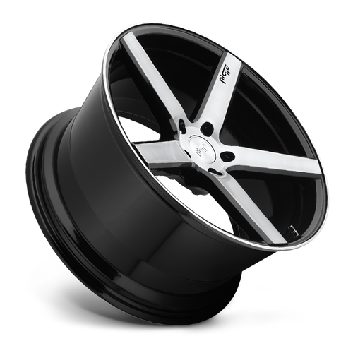 Niche 1PC M124 MILAN – 18X8 – 5X114.3 – 40 mm – GLOSS BLACK BRUSHED