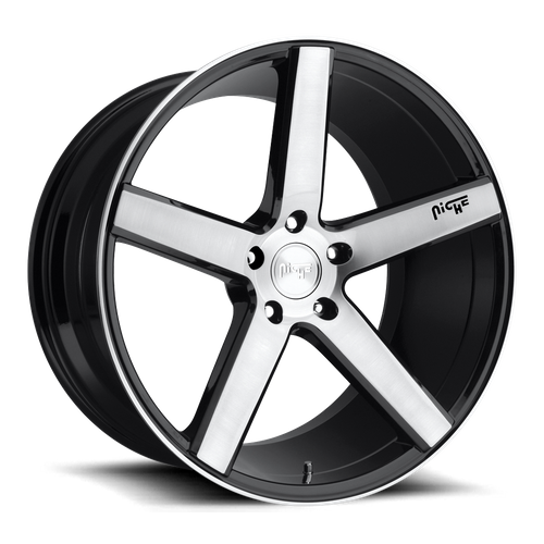 Niche 1PC M124 MILAN – 18X8 – 5X114.3 – 40 mm – GLOSS BLACK BRUSHED