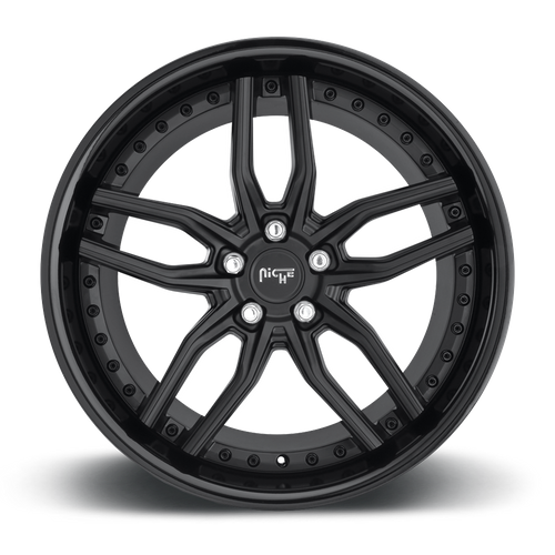 Niche 1PC M194 METHOS – 20X9 – 5X120 – 35 mm – GLOSS BLACK MATTE BLACK