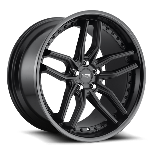 Niche 1PC M194 METHOS – 20X9 – 5X120 – 35 mm – GLOSS BLACK MATTE BLACK