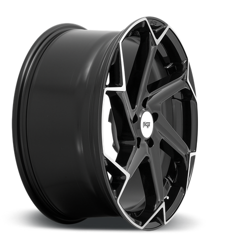 Niche 1PC M255 FLASH – 20X10.5 – 5X112 – 40 mm – GLOSS BLACK BRUSHED