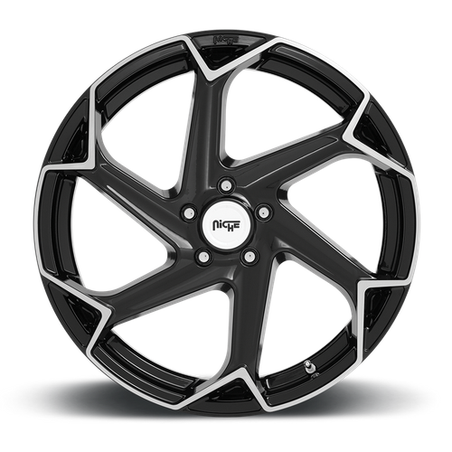 Niche 1PC M255 FLASH – 20X10.5 – 5X112 – 40 mm – GLOSS BLACK BRUSHED