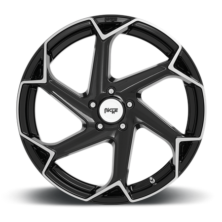 Niche 1PC M255 FLASH – 20X10.5 – 5X112 – 40 mm – GLOSS BLACK BRUSHED