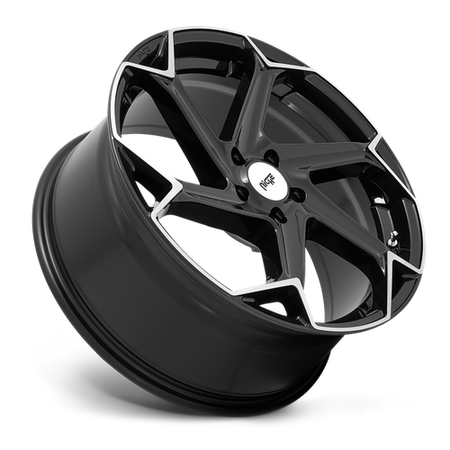 Niche 1PC M255 FLASH – 20X10.5 – 5X112 – 40 mm – GLOSS BLACK BRUSHED
