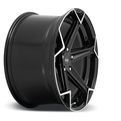 Niche 1PC N259 ARROW – 20X10.5 – 5X112 – 40 mm – GLOSS BLACK BRUSHED