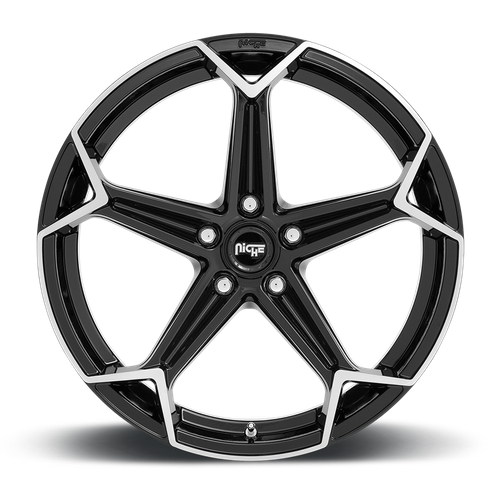 Niche 1PC N259 ARROW – 20X10.5 – 5X112 – 40 mm – GLOSS BLACK BRUSHED