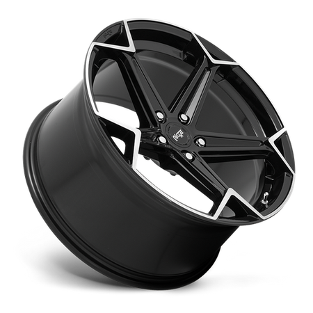 Niche 1PC N259 ARROW – 20X10.5 – 5X112 – 40 mm – GLOSS BLACK BRUSHED