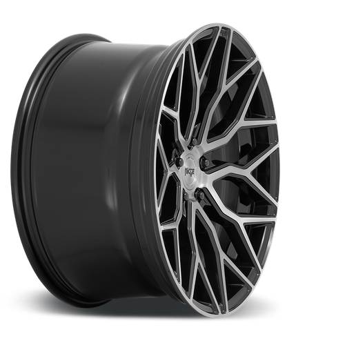 Niche 1PC M262 MAZZANTI – 20X10.5 – 5X112 – 40 mm – GLOSS BLACK BRUSHED FACE