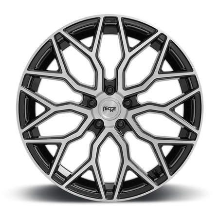 Niche 1PC M262 MAZZANTI – 20X10.5 – 5X112 – 40 mm – GLOSS BLACK BRUSHED FACE