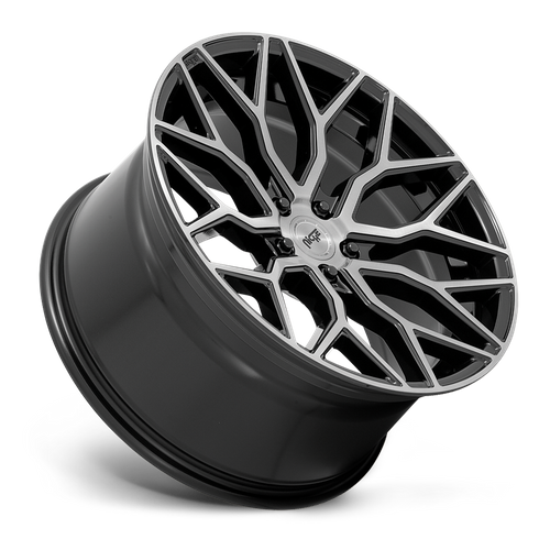 Niche 1PC M262 MAZZANTI – 20X10.5 – 5X112 – 40 mm – GLOSS BLACK BRUSHED FACE
