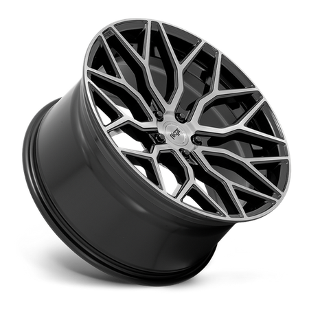 Niche 1PC M262 MAZZANTI – 20X10.5 – 5X112 – 40 mm – GLOSS BLACK BRUSHED FACE