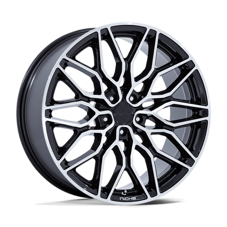 Niche 1PC NC277 CALABRIA 5 – 22X9 – 5X115 – 15 mm – GLOSS BLACK MACHINED
