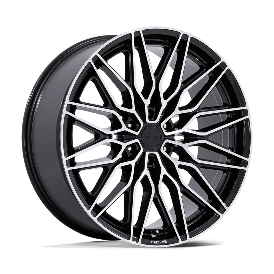 Niche 1PC NC278 CALABRIA 6 – 24X10 – 6X135 – 30 mm – GLOSS BLACK W/ MACHINED