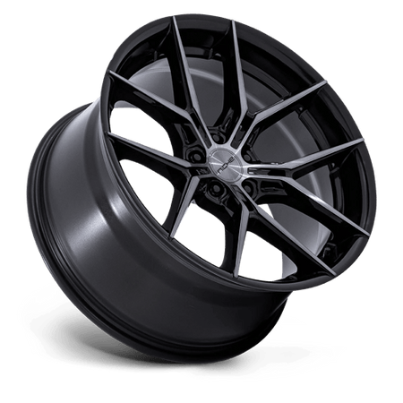 Niche 1PC NC279 PRODIGY 5 – 22X9 – 5X120 – 27 mm – GLOSS BLACK DARK TINTED CLEAR
