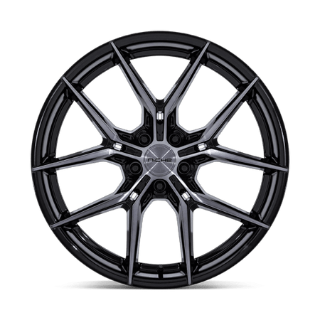 Niche 1PC NC279 PRODIGY 5 – 22X9 – 5X120 – 27 mm – GLOSS BLACK DARK TINTED CLEAR