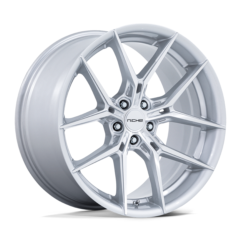 Niche 1PC NC279 PRODIGY 5 – 18X9.5 – 5X114.3 – 25 mm – SILVER W/ MACHINED FACE
