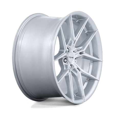 Niche 1PC NC279 PRODIGY 5 – 24X10 – 5X130 – 20 mm – SILVER W/ MACHINED FACE