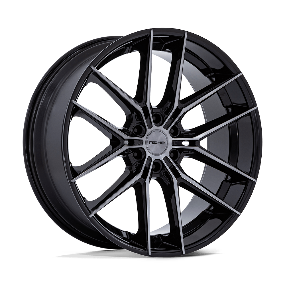 Niche 1PC NC280 PRODIGY 6 – 24X10 – 6X139.7 – 20 mm – GLOSS BLACK DARK TINTED CLEAR