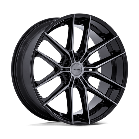 Niche 1PC NC280 PRODIGY 6 – 24X10 – 6X135 – 25 mm – GLOSS BLACK DARK TINTED CLEAR