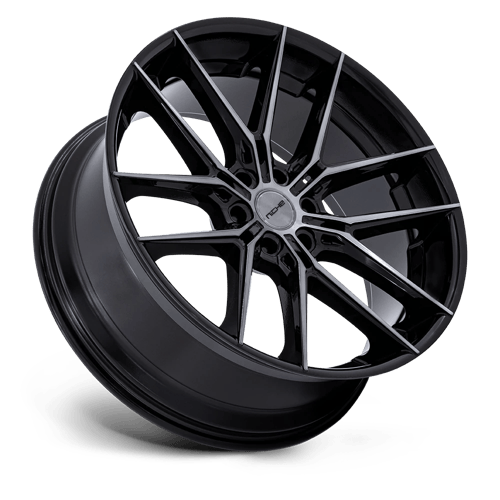 Niche 1PC NC280 PRODIGY 6 – 24X10 – 6X135 – 25 mm – GLOSS BLACK DARK TINTED CLEAR