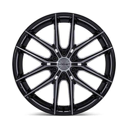 Niche 1PC NC280 PRODIGY 6 – 24X10 – 6X135 – 25 mm – GLOSS BLACK DARK TINTED CLEAR