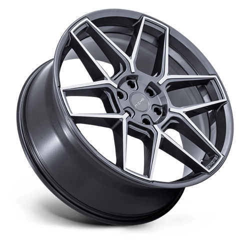 Niche 1PC NC281 RISE – 20X9 – 5X120 – 27 mm – ANTHRACITE W/ MACHINED FACE