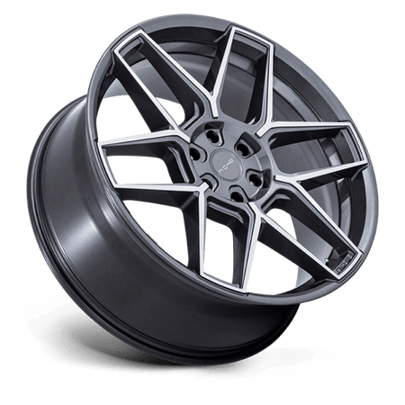 Niche 1PC NC281 RISE – 20X9 – 5X120 – 27 mm – ANTHRACITE W/ MACHINED FACE
