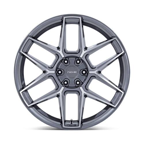 Niche 1PC NC281 RISE – 20X9 – 5X120 – 27 mm – ANTHRACITE W/ MACHINED FACE