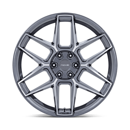 Niche 1PC NC281 RISE – 20X9 – 5X120 – 27 mm – ANTHRACITE W/ MACHINED FACE