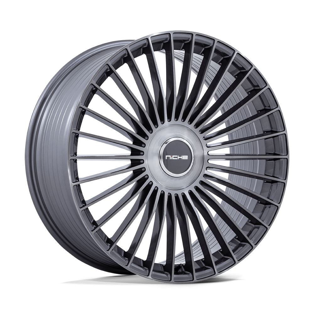 Niche 1PC NC282 SERENE – 22X10 – 5X130 – 20 mm – GLOSS TITANIUM BRUSHED