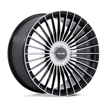 Niche 1PC NC282 SERENE – 22X10 – 5X130 – 20 mm – GLOSS BLACK W/ MACHINED FACE