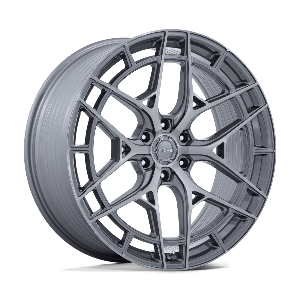 Niche 1PC NC284 ADRIA – 24X10 – 6X139.7 – 20 mm – PLATINUM W/ BRUSHED FACE