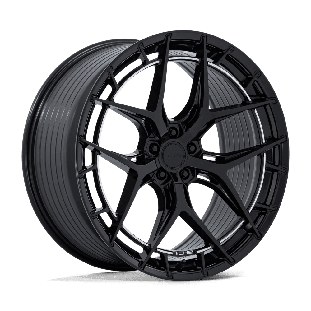 Niche 1PC NC286 RIVIERA – 20X10.5 – 5X112 – 38 mm – GLOSS BLACK