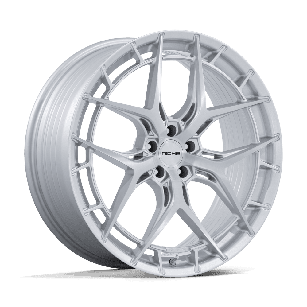 Niche 1PC NC286 RIVIERA – 22X9 – 5X114.3 – 38 mm – GLOSS SILVER W/ BRUSHED FACE