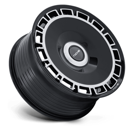 Niche 1PC NC287 VENICE – 24X10 – 5X112/5X120 – 35 mm – GLOSS BLACK W/ MACHINED FACE