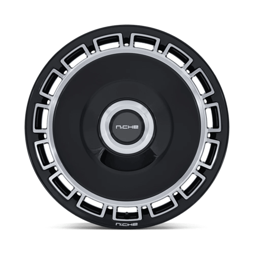 Niche 1PC NC287 VENICE – 24X10 – 5X112/5X120 – 35 mm – GLOSS BLACK W/ MACHINED FACE