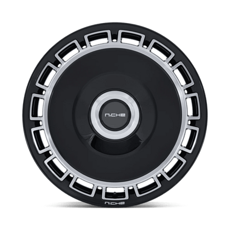 Niche 1PC NC287 VENICE – 24X10 – 5X112/5X120 – 35 mm – GLOSS BLACK W/ MACHINED FACE