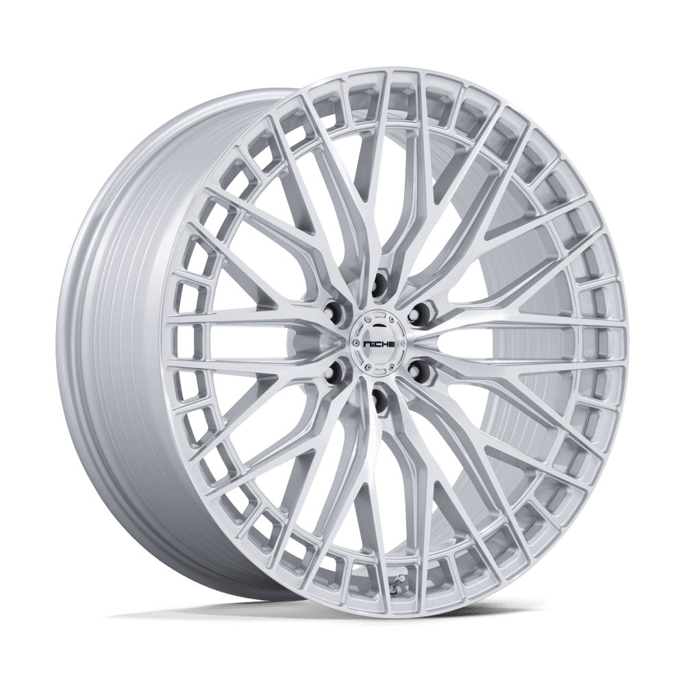 Niche 1PC NC288 GENOA – 24X10 – 6X139.7 – 0 mm – GLOSS SILVER W/ MACHINED FACE