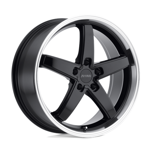 Petrol P1B – 19X8 – 5X114.3 – 40 mm – GLOSS BLACK W/ MACH CUT LIP