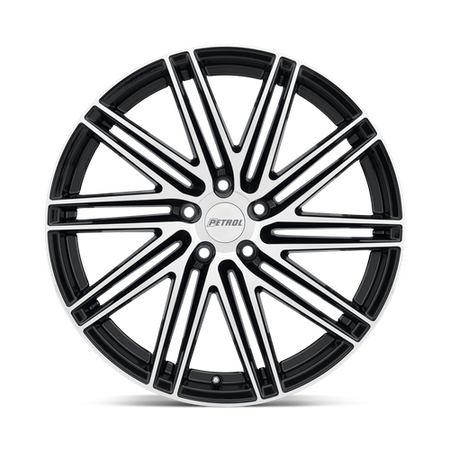 Petrol P1C – 20X8.5 – 5X114.3 – 40 mm – GLOSS BLACK W/ MACH CUT FACE
