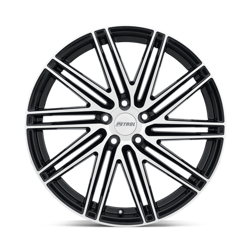 Petrol P1C – 20X8.5 – 5X108 – 40 mm – GLOSS BLACK W/ MACH CUT FACE