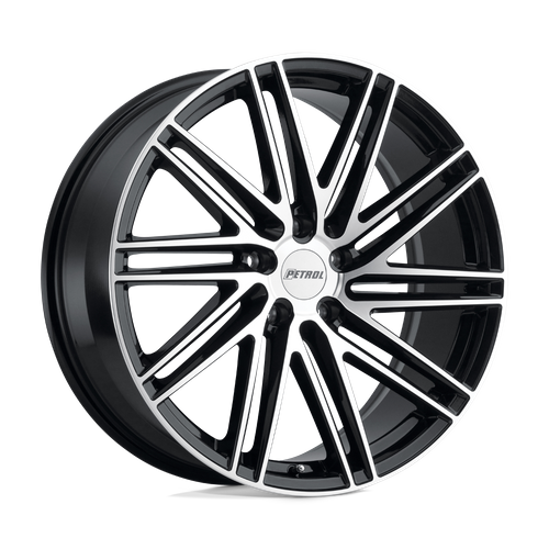 Petrol P1C – 20X8.5 – 5X108 – 40 mm – GLOSS BLACK W/ MACH CUT FACE