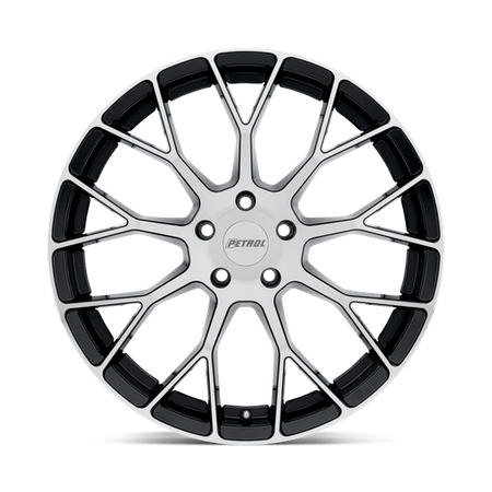 Petrol P2B – 16X7 – 5X114.3 – 40 mm – GLOSS BLACK W/ MACH CUT FACE