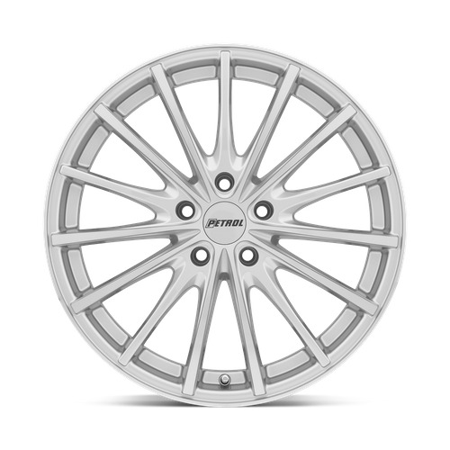 Petrol P3A – 19X8 – 5X100 – 35 mm – SILVER W/ MACHINED CUT FACE