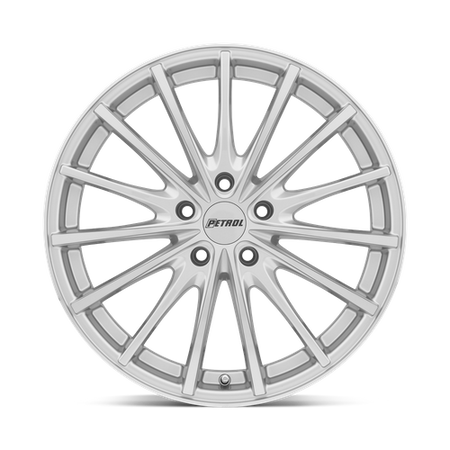 Petrol P3A – 19X8 – 5X100 – 35 mm – SILVER W/ MACHINED CUT FACE